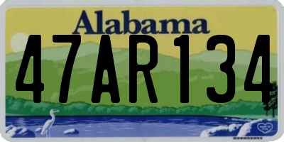 AL license plate 47AR134