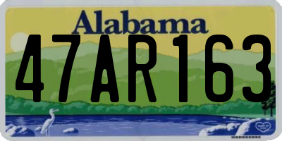 AL license plate 47AR163