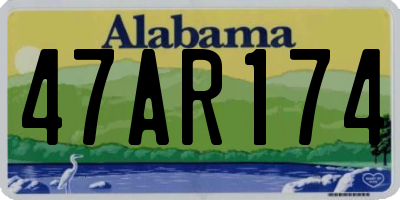 AL license plate 47AR174
