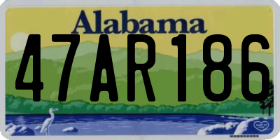 AL license plate 47AR186