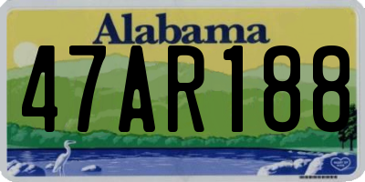 AL license plate 47AR188