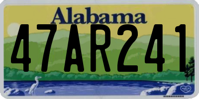 AL license plate 47AR241