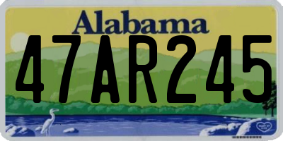 AL license plate 47AR245