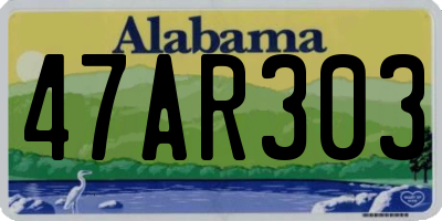 AL license plate 47AR303