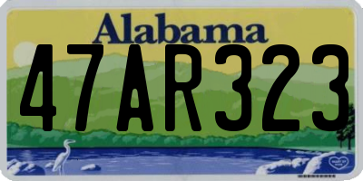 AL license plate 47AR323
