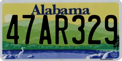 AL license plate 47AR329