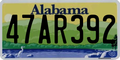 AL license plate 47AR392