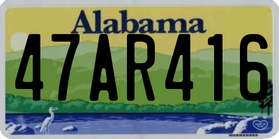 AL license plate 47AR416