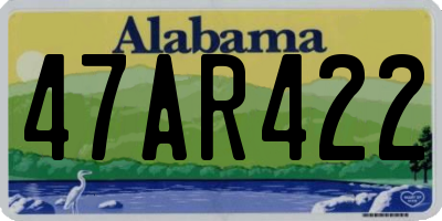 AL license plate 47AR422