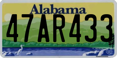 AL license plate 47AR433