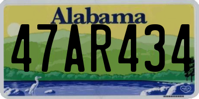 AL license plate 47AR434