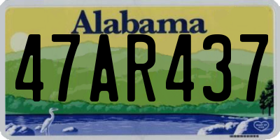 AL license plate 47AR437