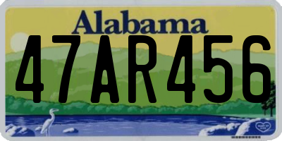 AL license plate 47AR456