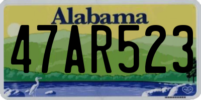 AL license plate 47AR523