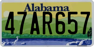 AL license plate 47AR657