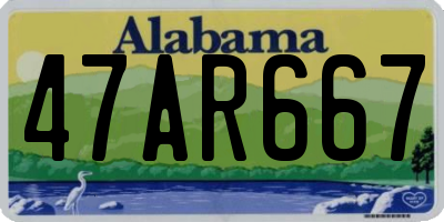 AL license plate 47AR667