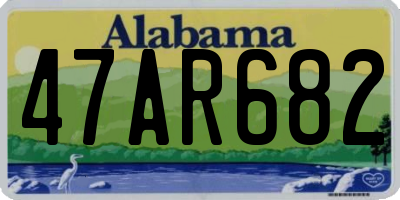 AL license plate 47AR682
