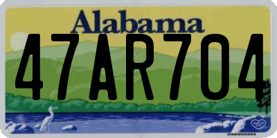 AL license plate 47AR704