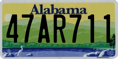 AL license plate 47AR711