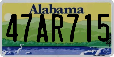 AL license plate 47AR715
