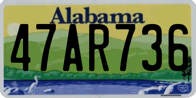 AL license plate 47AR736