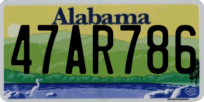 AL license plate 47AR786