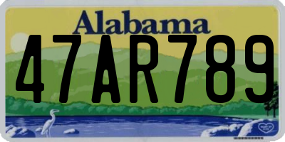 AL license plate 47AR789