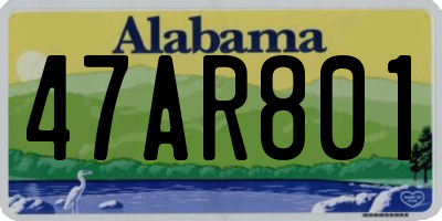 AL license plate 47AR801