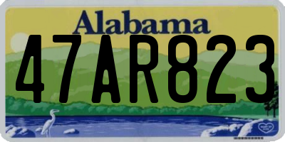 AL license plate 47AR823