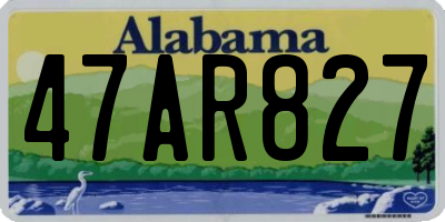 AL license plate 47AR827