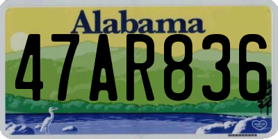 AL license plate 47AR836