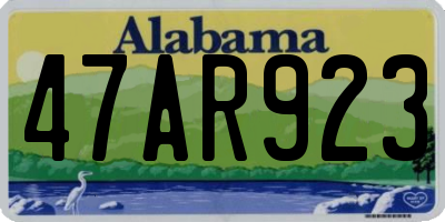 AL license plate 47AR923