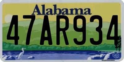 AL license plate 47AR934
