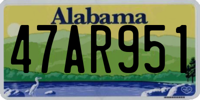 AL license plate 47AR951