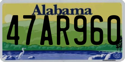 AL license plate 47AR960
