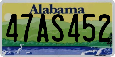 AL license plate 47AS452