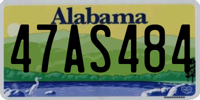 AL license plate 47AS484