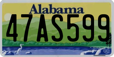 AL license plate 47AS599