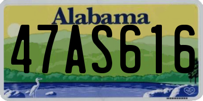 AL license plate 47AS616