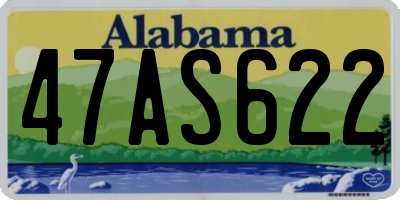 AL license plate 47AS622