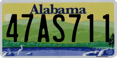 AL license plate 47AS711