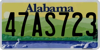 AL license plate 47AS723