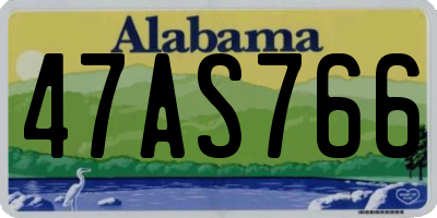 AL license plate 47AS766