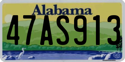 AL license plate 47AS913