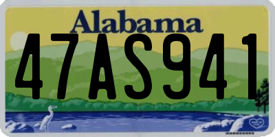 AL license plate 47AS941