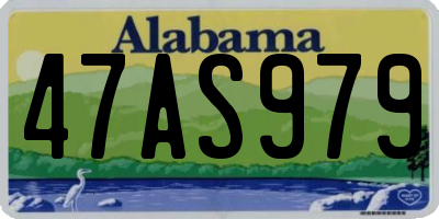 AL license plate 47AS979
