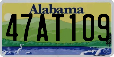 AL license plate 47AT109