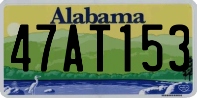 AL license plate 47AT153