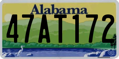 AL license plate 47AT172