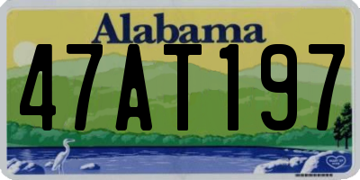 AL license plate 47AT197